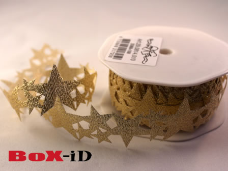 Sprankling Stars goud 35mm x 10m